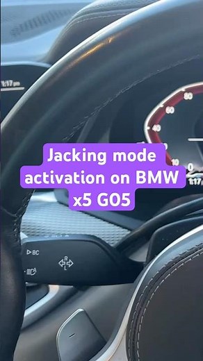 Jacking mode activation on BMW x5 G05