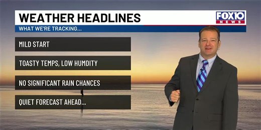 Low humidity and toasty temps