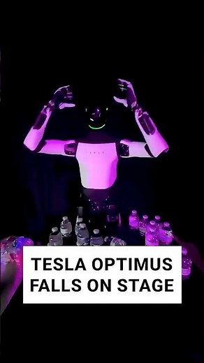 Video of Tesla Optimus robot falling down is going viral #shorts