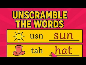 How to Arrange the Scrambled Words | Fun English Learning for Kids,Educational Video For Toddlers