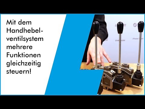 Control multiple functions simultaneously with the hydraulic hand lever valve system!