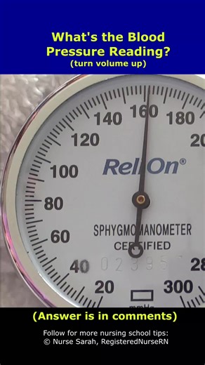 Blood Pressure Check for Nursing School Students, Nurses, Nursing Assistants, and more In this clip, the blood pressure reading is 142/78 mmHg using the first sound heard and point when silence is noted. If your facility uses the first and last sounds heard, it would be 142/80. #bloodpressure #bloodpressurecheck #nursing #nursingstudent #cna #fyp #foryou #learnontiktok #study #studytok #nurse #nursingschool #nursetok #nursesoftiktok #nurselife #nursingschoolhacks