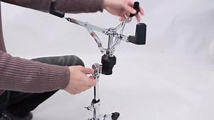 Available in single and double-braced models, the new 40 Series Stage Master Snare Stand offers adjustability and stability that allows you to position your snare drum at any angle and keep it in place. And the stand's lighter weight won't add heft to your pack, making it an ideal hardware option for beginners and pros alike. http://bit.ly/2oXMfm1 #Tama #StrongestNameInDrums | Tama Drums