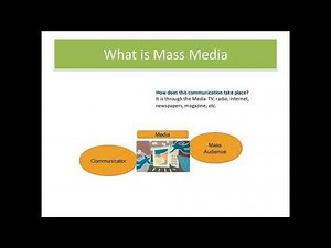 what is mass communication and mass media