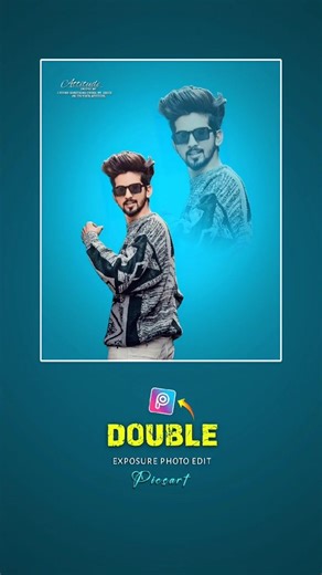 New PicsArt Dual Photo Editing | Trending Double Exposure Photo Editing Tutorial | #picsart #editing