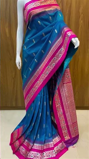 Paithani silk soft fabric with Orginal jari weaving work for multiple colours price= 1250 free ship