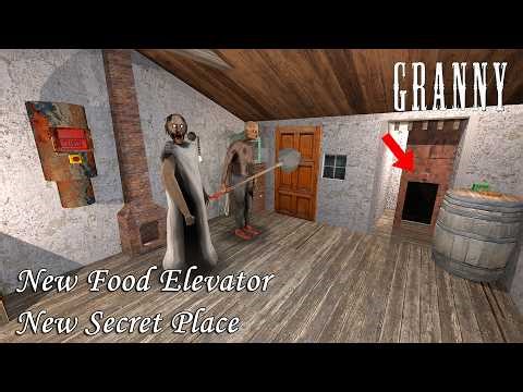 Granny Recaptured - v1.9 Update Food Elevator Lead To The SECRET Attic Trap!