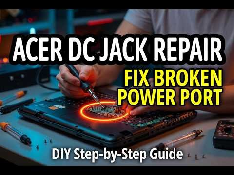 Acer DC jack repair A515-43-R19L