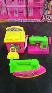 Satisfying with Unboxing & Pink Miniature Barbie's Kitty Sewing Cute Video | ASMR Machine Set