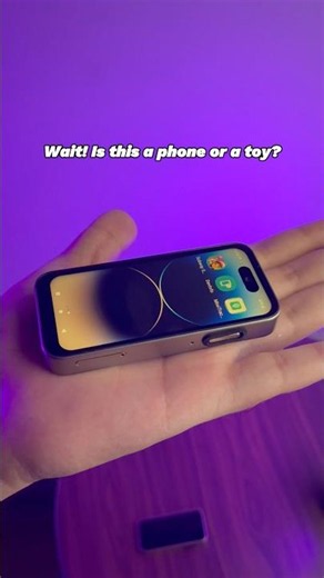 Tiny Phone. Full Android. This Thing is INSANE! 📱🔥 #miniphone #androidphone #smallestphone