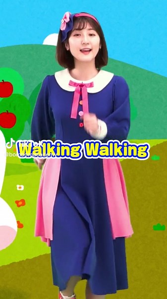 【Walking Walking】#YouTube #英語のうた #童謡 #手あそび #子供の歌 #こどもの歌 #kidssong #保育園 #幼稚園 #nurseryrhymes #japaneseculture #ボンボンアカデミー #いちなる