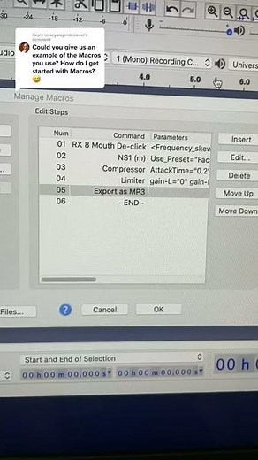 Example Macro for ACX Audiobook Mastering