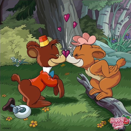 Happy Color Speedpaint: Fun and Fancy Free (1947) Bongo has kissed by Lulubelle #funandfancyfree
