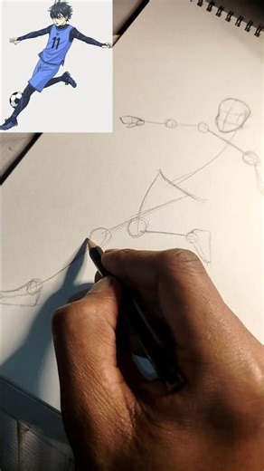 How to draw isagi🤾⚽⚽ blue lock drawing #art #animedrawing #animeeart #drawing #shorts#isagi