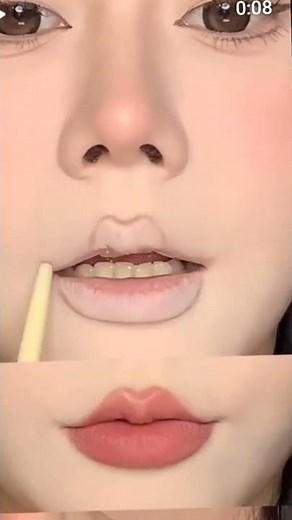 how to make heart lips shape#makeup