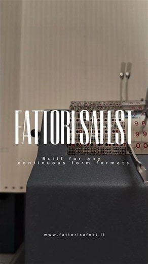 Advanced Continuous Forms Perforating Machine | Fattori Safest Automation
