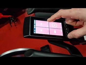 Matrix stationery bike console settings for indoor cycling classes (colour training)