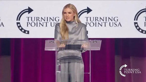 Crowd reacts after heckler says Erika Kirk ‘protects pedophiles’ during TPUSA speech