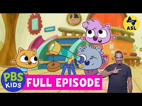 Work It Out Wombats! FULL EPISODE | 3,2,1 Lift Off! / Moon Magic (ASL) | PBS KIDS