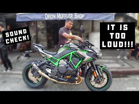 KAWASAKI ZH2 EXHAUST MODIFICATION | FIRST ORION PIPE on the ZH2! | SOUND TEST
