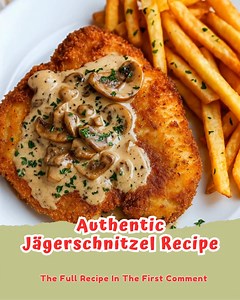 1.6K views · 18 reactions | Indulge in a classic German comfort meal with this rich and savory Jägerschnitzel. A crispy pork cutlet topped with a creamy, flavorful mushroom gravy. #Jagerschnitzel #GermanFood #ComfortFood #PorkSchnitzel #DinnerRecipes | Savory Daily Recipes | Facebook