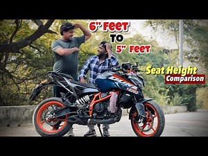 2024 Duke390(Gen-3) Seat Height Test🔥Minimum Height Needed For Duke390.?😱