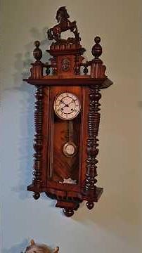 1900s "Locca" Striking Vienna Regulator Wall Clock spiral gong #vienna #gong