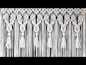 Macrame curtain tutorial *50/ Cortina en Macramé