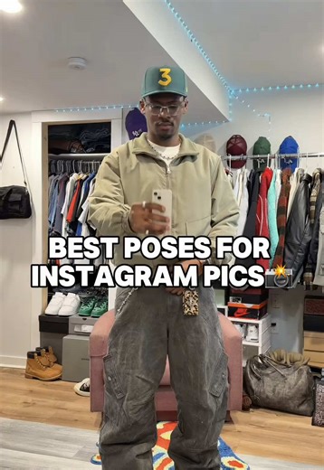 You finally stopped standing like a NPC in your fit pics. 📸 Here are 5 poses that actually work for streetwear. Which one are you using for your next post? 👇 . . . . . . . . #posingtips #howtopose #streetwear #mensfashion #fitcheck