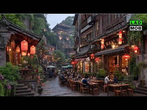 Ciqikou Ancient Town Chongqing | Old Streets, Bayu Culture, Street Food and Daily Life 4K HDR