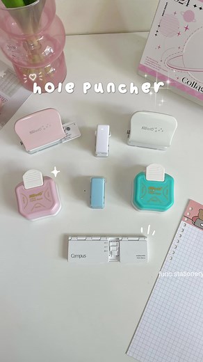 hole puncher - new tool for student and creator out there, now available in our store 🤍🫶🏼 #funcstationery #stationery #stationeryhaul #stationerypal #cutefinds♡ #stationeryaddict #holepunch #kokuyo