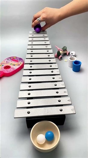 Xylophone Music by Rolling Ball! #asmr #asmrsounds #satisfying