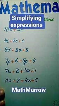 How to simplify expressions @MathMarrow