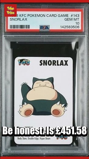 🚀 Rare Snorlax sold for £451.58 😳 #pokemon