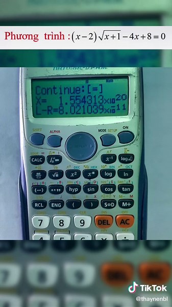 Cách Nhẩm Nghiệm Phương Trình Bằng Máy Tính Casio