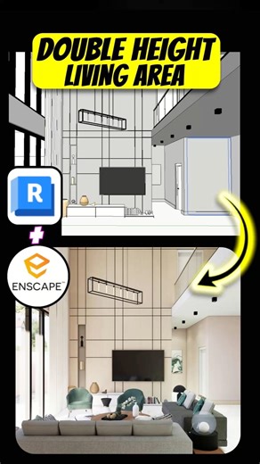 Revit + Enscape Interior Modeling & Rendering #revit #enscaperendering #architecture