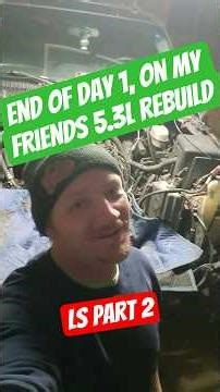 LS Rebuild Day 1: AC Recovered, Front End Off, Motor Coming Out #truckdriver #mechanic #trucker