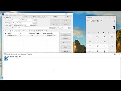 Auto Press Keyboard Key with Picture Search on Screen
