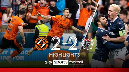 Dundee United 2-2 Dundee | Scottish Premiership highlights