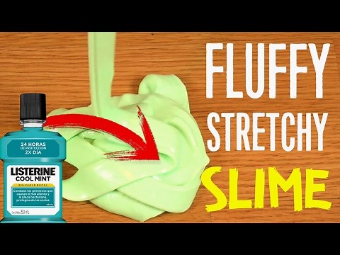 Cool Mint Listerine Mouthwash Slime Stretchy, Fluffy & Soft