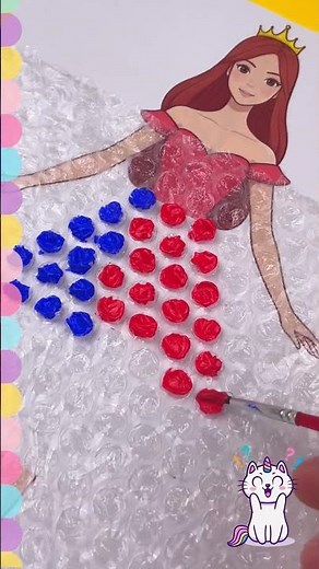 🎨 Bubble Art Magic! Easy Painting Trick for Kids ✨ #learning #kids #diy