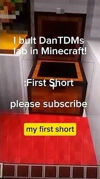 I built DanTDM lab in Minecraft (first short (for real this time)) #minecraft