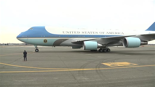 President Donald Trump arrives in metro Detroit on Air Force One | WXYZ-TV Channel 7