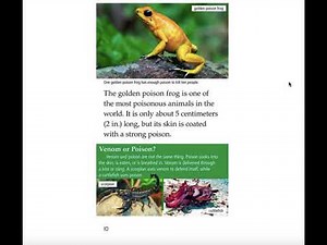 Read aloud: Animal Defenses