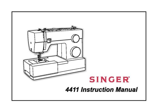 Sewing Machine Manual: Singer 4411 Guide - English PDF Download - Etsy UK