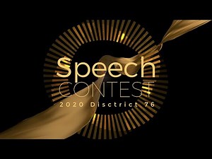 2020 Toastmasters Japan/ International - English - Online District Speech Contest (Full Version)