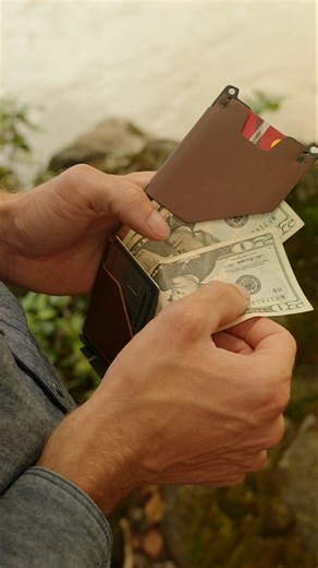 The Venture Wallet, used daily by the designer who helped create it. Handcrafted. Minimal. Made in the USA. #trayvax #venturewallet #edcgear #MadeInUSA #asmr | Trayvax