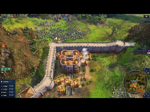 Massive War! English Defense vs Byzantine Aggression | Age Of Empires 4