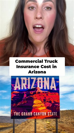 Arizona trucking insurance in 2026: Avg cost is $13.2k. Driving record, cargo, & radius impact rates most. Plan your budget! #Trucking #Arizona #Insurance #OwnerOperator #Freight