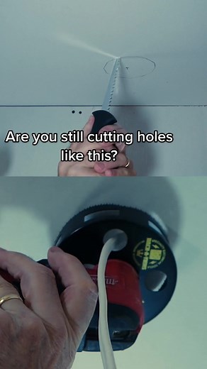 The first ever Round multi-tool hole cutter, available in 3 3/8” and 4 1/4” (6” coming soon) #rackatierstools #multitool #roundmultitoolholecutter #electrician #sparky #electricianhacks #worksmarter